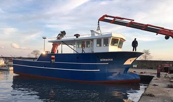 Cihan Usta'nın İmal Ettiği İlk Büyük Gemi Denize İndirildi Cihan Usta'nın İmal Ettiği İlk Büyük Gemi Denize İndirildi