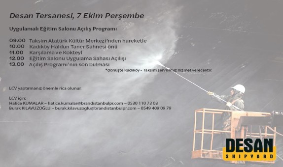 Desan Tersane'sinden İş Güvenliği İçin Önemli Bir Adım Desan Tersane'sinden İş Güvenliği İçin Önemli Bir Adım