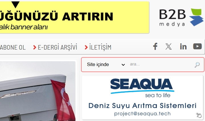 Firmanız ve Markanız Dergimizde Ne Kadar Yer Almış?