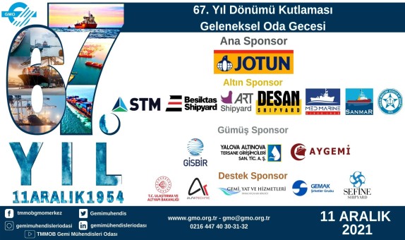 TMMOB Gemi Mühendisleri Odası 67. Kuruluş Yılını Kutlayacak