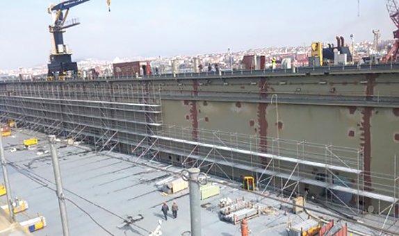 Layher İskele Sistemleri Tersane Şartlarında Bile Uzun Ömürlü
