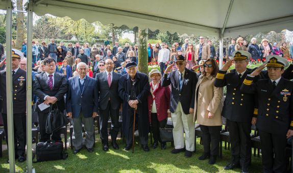 Ertuğrul Fırkateyni Şehitleri Nezahat Gökyiğit Botanik Bahçesi'nde Anıldı