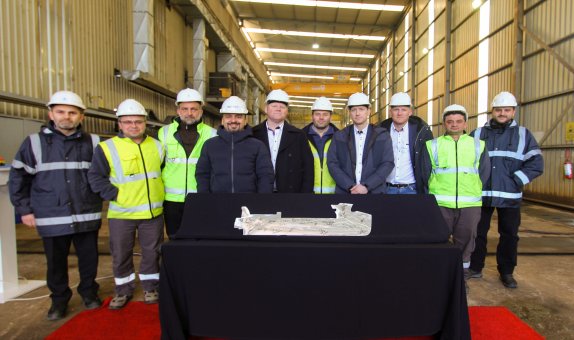 Sefine Tersanesi'nde 2020'nin İlk Sac Kesim Töreni Sefine Tersanesi'nde 2020'nin İlk Sac Kesim Töreni