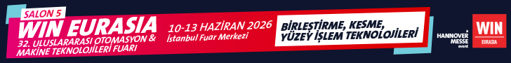 WIN EURASIA | 32. ULUSLARARASI OTOMASYON & MAKİNE TEKNOLOJİLERİ FUARI | 10-13 Haziran 2026 - İstanbul Fuar Merkezi